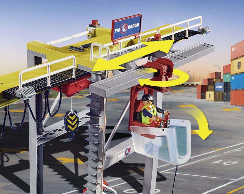 Playmobil Γερανογέφυρα Φορτοεκφόρτωσης Container (70770) - yuppietoys.gr