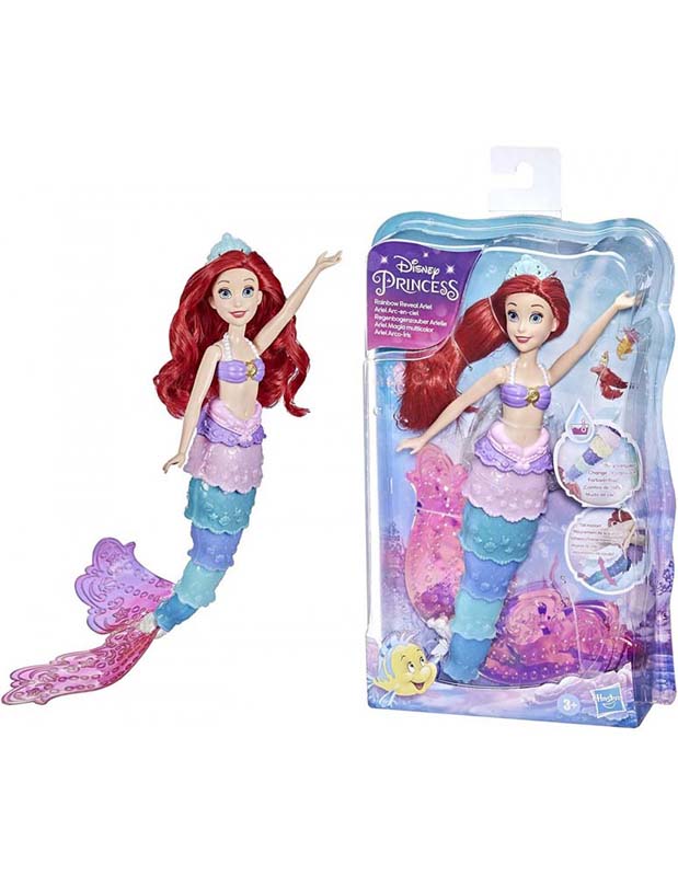 Disney Princess Rainbow Reveal Ariel Color Changes Doll Γοργόνα (F0399) -  yuppietoys.gr