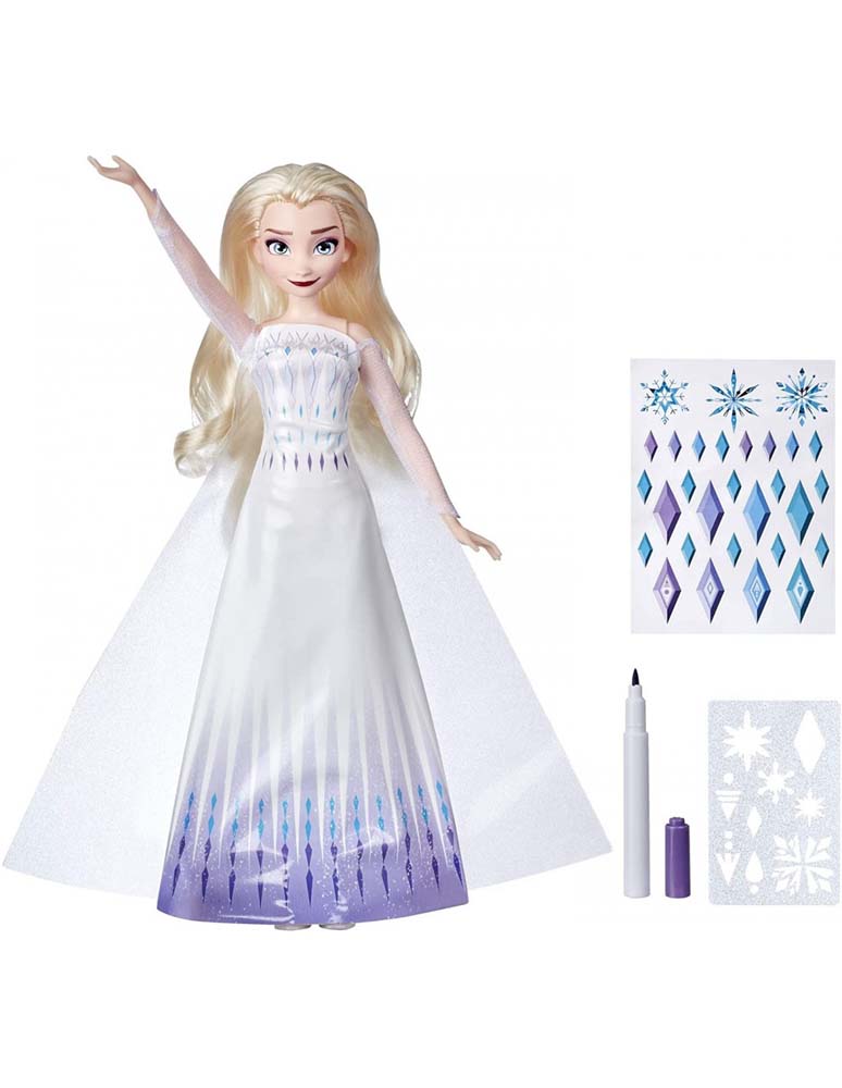Frozen 2 Design A Dress Elsa Φόρεμα Για Διακόσμηση Με Αυτοκόλλητα 27 εκ.  (Ε9966) - yuppietoys.gr