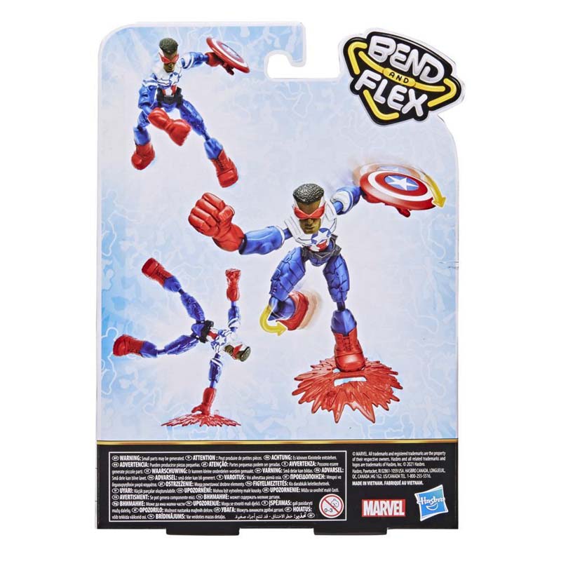 Marvel Avengers Bend and Flex - Captain America Falcon Action Figure  (F0971/E7377) - yuppietoys.gr