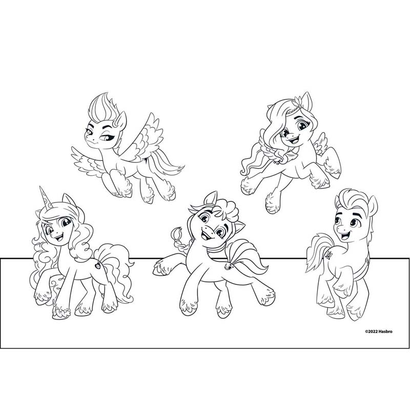 Μπλοκ Ζωγραφικής 23x33 40Φυλ Με Αυτοκόλλητα και Στένσιλ My Little Pony - 2  Σχέδια - 1 Τεμάχιο (483112) - yuppietoys.gr