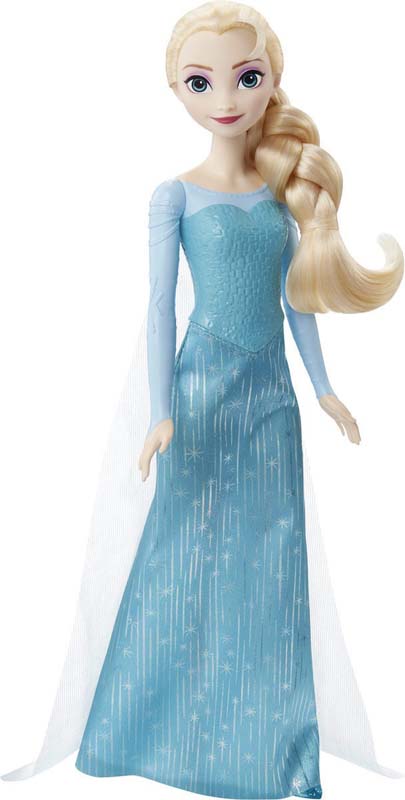 Mattel Κούκλα Frozen Elsa Με Γαλάζιο Φόρεμα (HLW47/HLW46) - yuppietoys.gr
